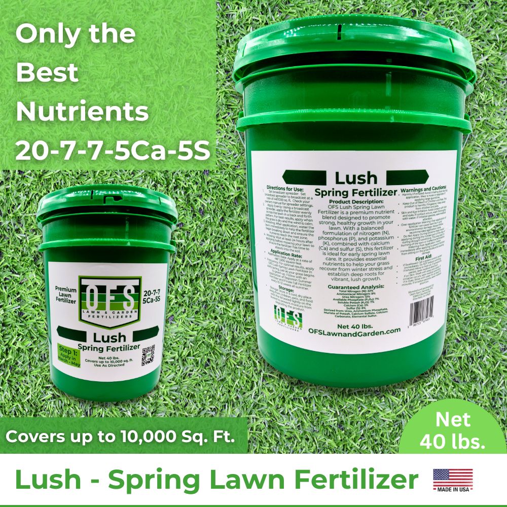 lawn fertilizer nutrients Lush Spring Lawn Fertilizer 40 lbs